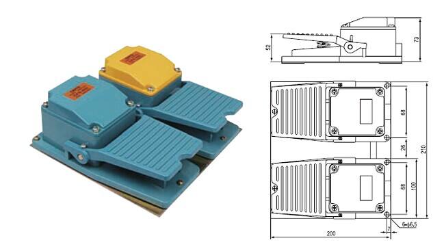 调速脚踏开关尺寸图