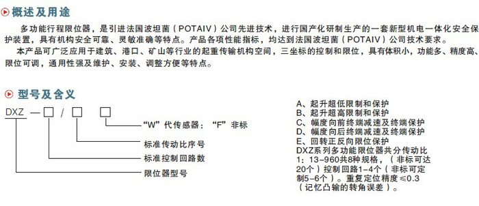 DXZ产品尺寸图