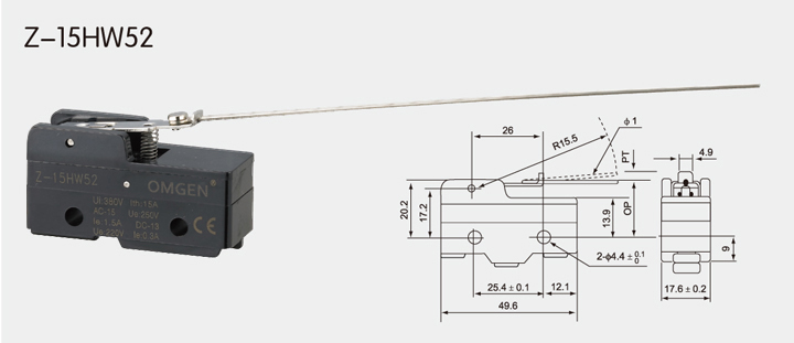 Z-15HW52微动开关限位开关