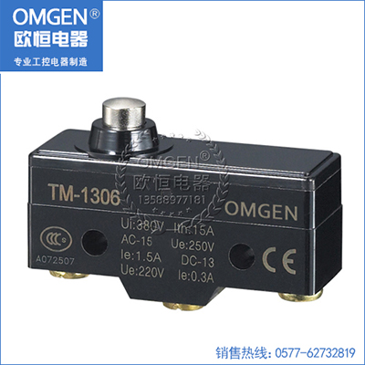 欧恒电器 TM-1306 微动开关 行程开关